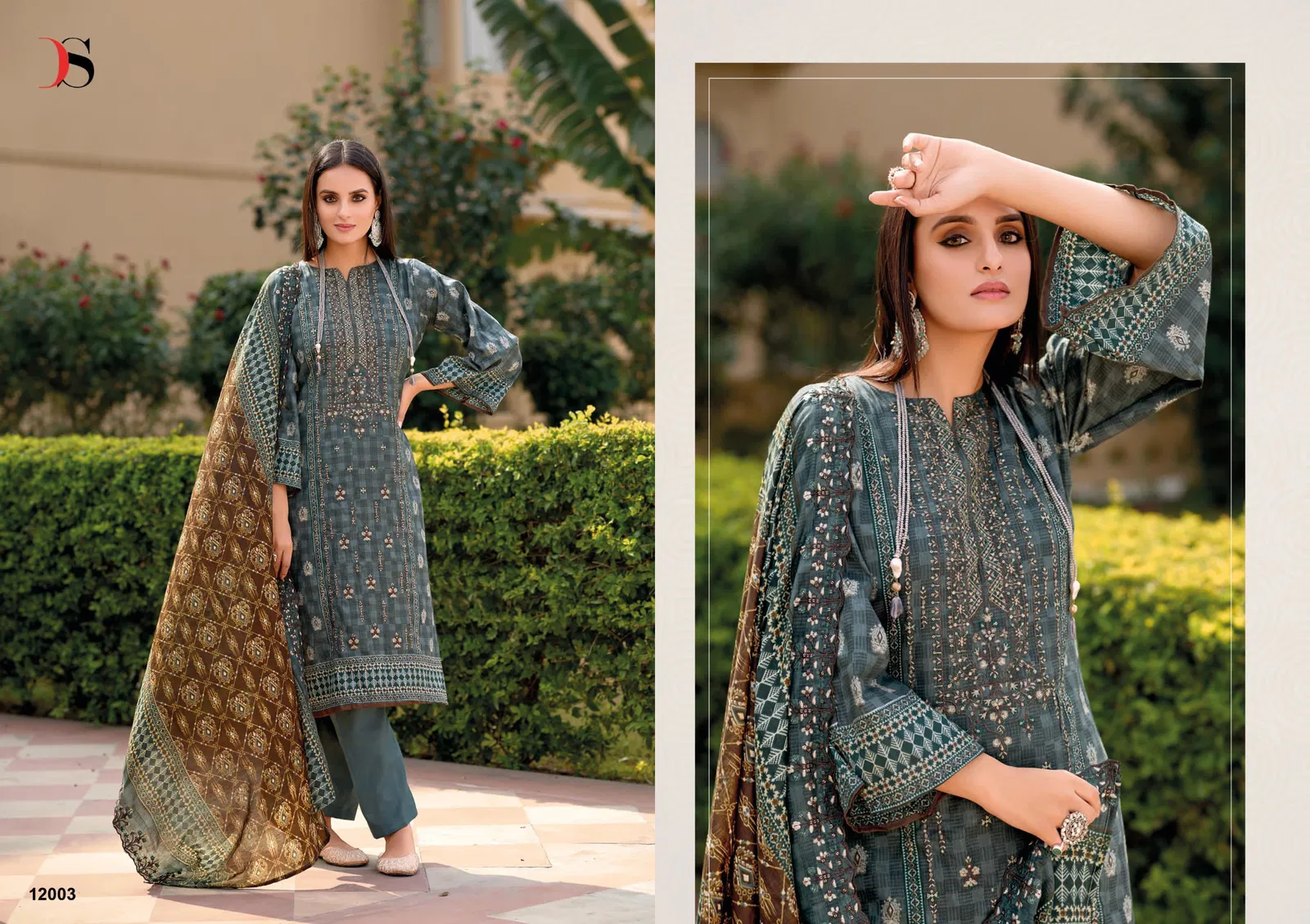 Bin Saeed 12 By Deepsy Pure Cotton Embroidery Pakistani Salwar Suit Suppliers In India